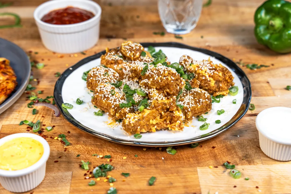 Garlic Parmesan Wings served crispy at Pali Pali Pizza in Palatine, IL