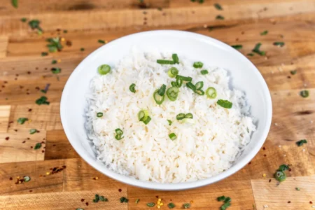 Steamed Rice from Pali Pali Pizza, Palatine Illinois