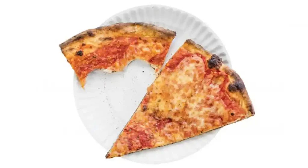 how many calories are in a slice of pizza